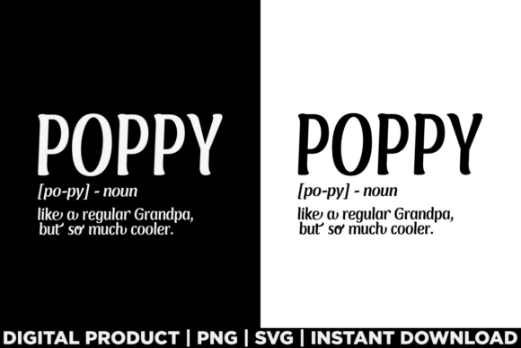 Fathers Day Poppy T-Shirt Graphics